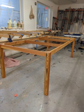 finished table frame